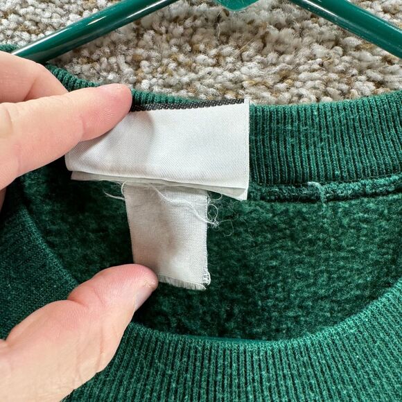 Vintage Maryland Terrapins Mom Sweater Womens Large Green Pullover USA Imagewear - Picture 8 of 12